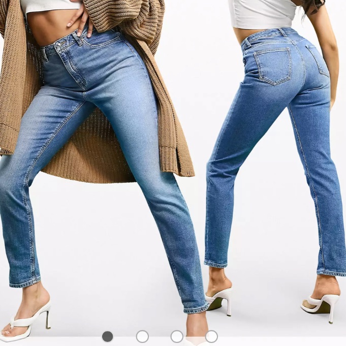 Asos Design High Rise Slim Jean